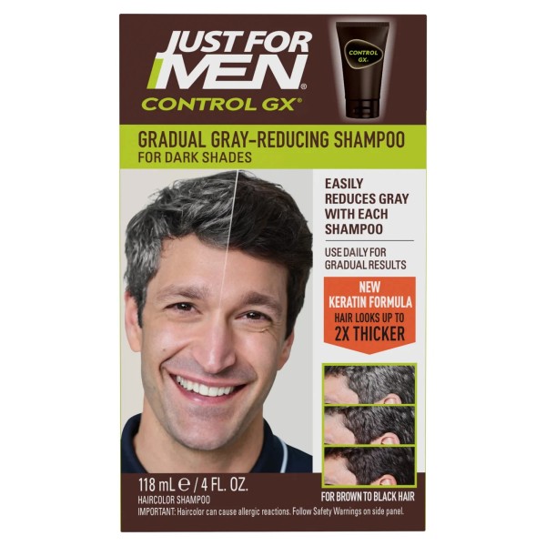 Just For Men Control GX Grey Reducing Shampoo, Gradual Hair