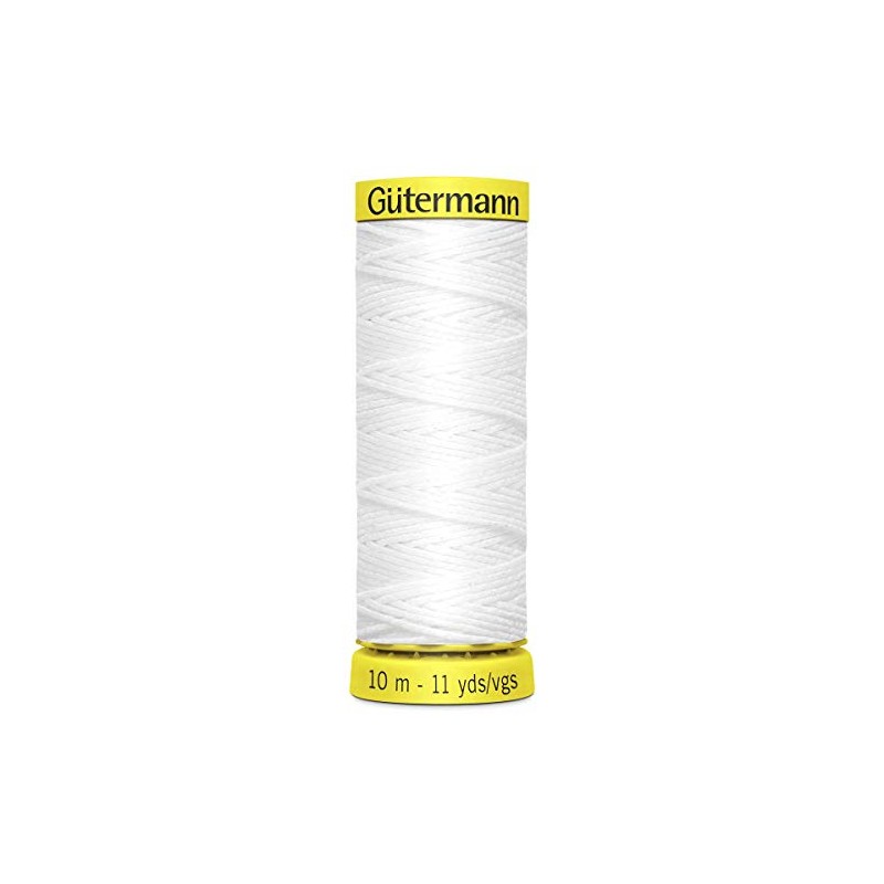 Gutermann Shirring Elastic Stretch Thread 10m White - Each