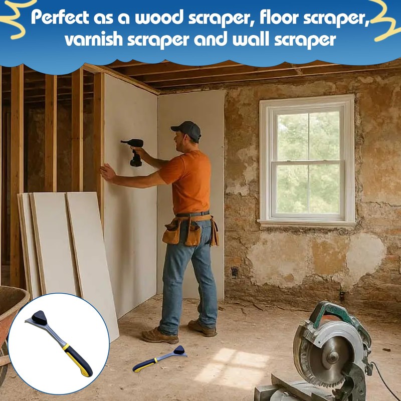 1Pcs Carbide Scraper, Paint Scraper Tool, Heavy Duty Scrapers, Paint
