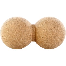 newgen medicals Massage Double Ball: Massage Duoball & Fascia Trainer for Self-Massage, Cork, Diameter 6.5 cm (Duo Massage Ball, Double Ball, Foot Massager)