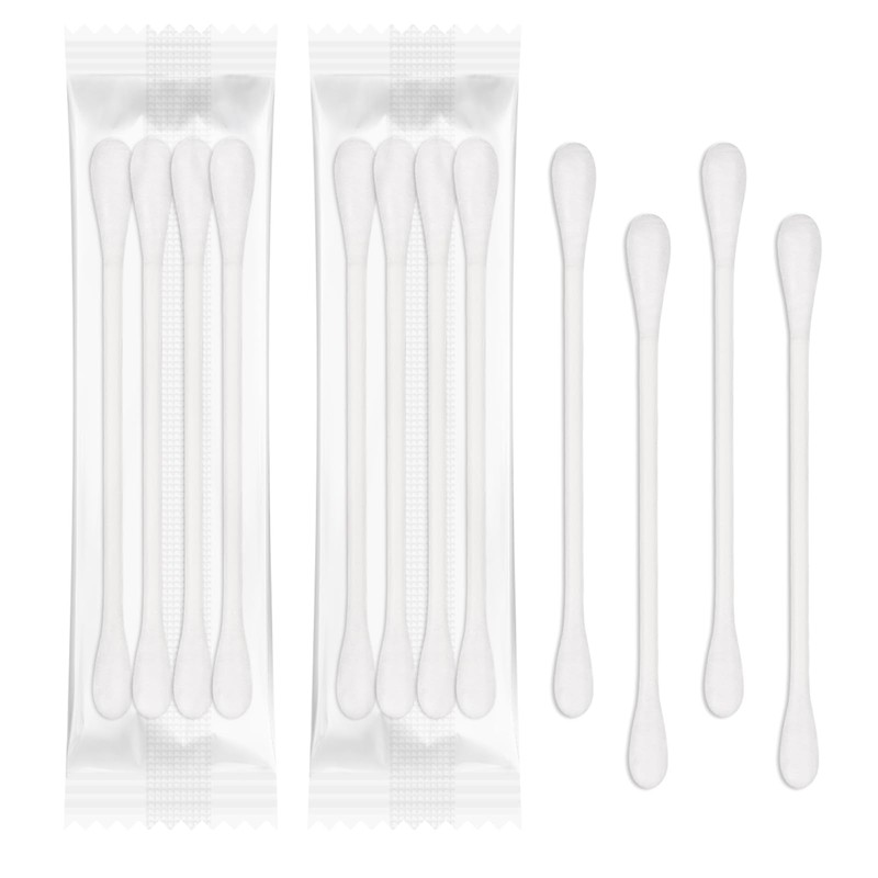 100 Pack Cotton Swabs, Individually Wrapped Cotton Swab, Individually Wrapped