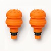 UNSVM Massage Gun Heads,2 PCS 19mm Diameter Silicone Air-Cushion Orange