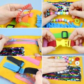 rainbowstar Fidget Blanket for Dementia Autism Sensory Blanket for Autistic Kids ADHD Asperger's Relief Stress Calming and Focus