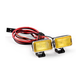 SHEAWA 1/8 1/10 RC Car Spotlight, Daylight Yellow, Lamp, LED, Work Light, Universal, Modified Parts, Compatible with RC Cars such as Kyosho and Tamiya (Standard Version)