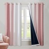 Geomoroccan Ombre 100% Blackout Curtains 63 Inch Length 2 Panels