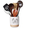 LEETOYI Kitchen Utensil Holder For Countertop, Ceramic Utensil Crock for
