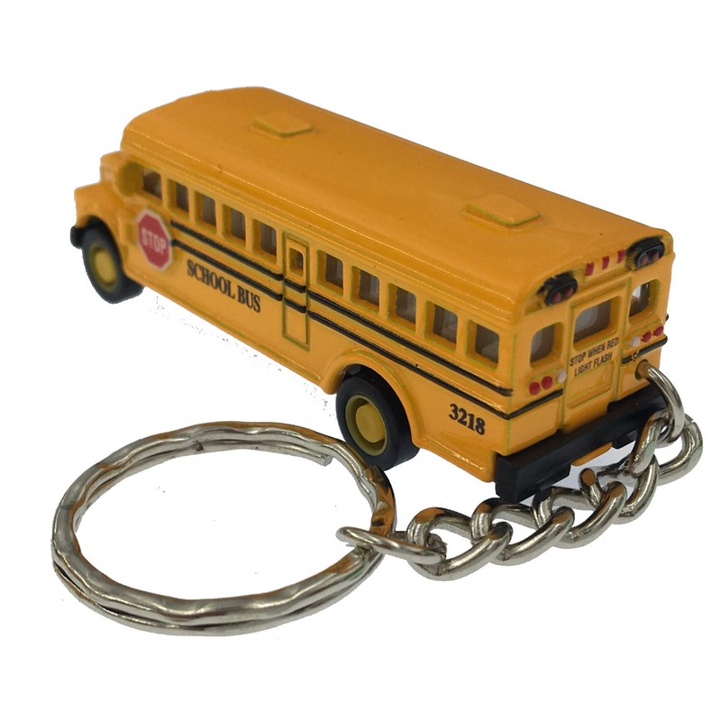 KiNSFUN Classic Mini School Bus 2.5 Inches Die Cast Metal