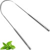 Raspador de lengua de acero inoxidable Zlongron en U para