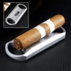 KEENSUN Zinc Alloy V-Cut Cigar Cutter (Silver), 60 Ring Gauge,