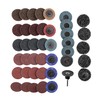 sourcingmap 42 Pcs Sanding Discs Nylon Roll Lock Surface Coarse