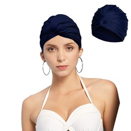 Sleep Cap Black Swimming Cap Women's Turban Chemo Headwear Swimming Cap Chemo Hat Soft Slouchy Hat Stretchy Beanie Hats Baggy Skull Cap Chemo Hats for Men Women Long Short Hair