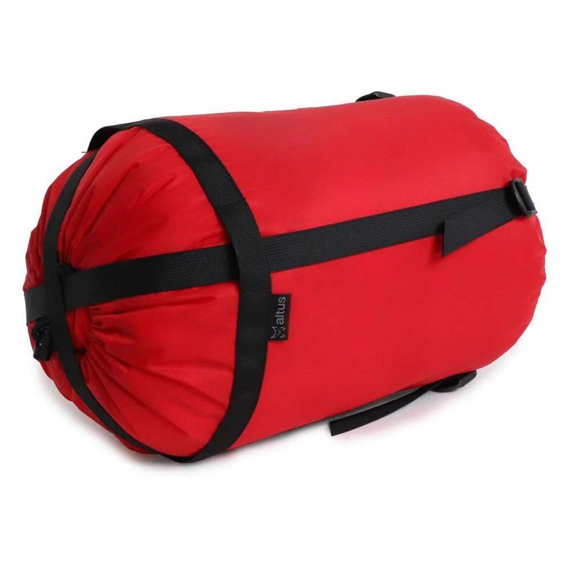 Bolsa de compresión para saco de dormir - C: Rojo_