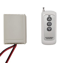 JQDML Remote Controller for 12V/24V Linear Actuator Rated Power 60W Color White Applicable to DC Motor (General Dimensions, Remote Controller)