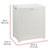 Oceanstar RH5513WHITE Storage Laundry Hamper, White