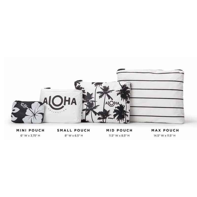 ALOHA Collection - Bolsa de maquillaje ligera, plegable y a