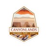 Die Cut Sticker Canyonlands National Park, Utah, Contour, Painterly Series