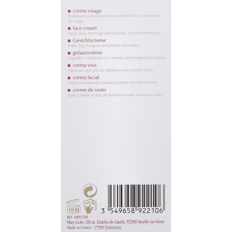 Mary Cohr Light Moisturizing Cream, 50 Gram
