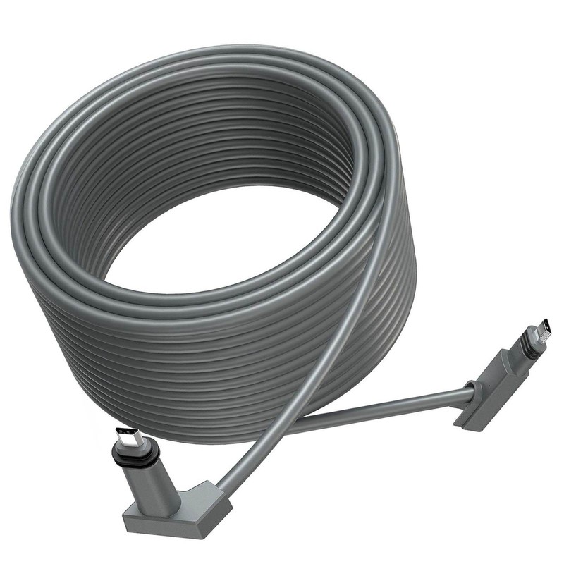 Rectangular Satellite Replacement Cable Waterproof Satellite Extension Cable Grey with