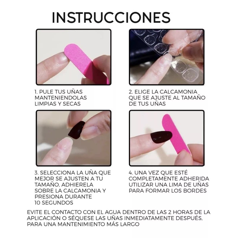 Nails Uñas Postizas Amarilla Psicodélica Press-on Tipo Squoval