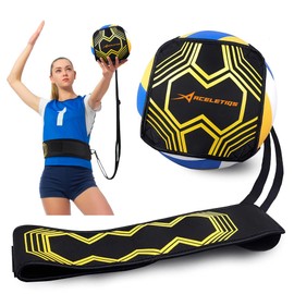 Solo Volleyball Trainer 4-in-1 Rebounder Set for Serving, Spiking, Setting & Passing - Gift for Beginners & Experts