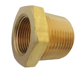 TL TOOLEGIN 3/4" NPT Male x 1/4" NPT Female Brass Bushing Reducer Reducing Pipe Adapter Fitting 5pcs 1200 PSI