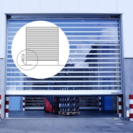 Wolf-Guard MC-J01 Door Contact for Metal Garage Door, Wireless Sensor Door Magnetic Alarm Shop Home Garage Metal Shutter Door Security Kit