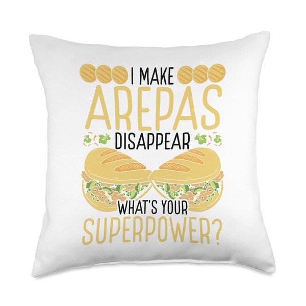 Arepa Making Arepa Flour Venezuelan Snacks Arepas Grill Throw Pillow