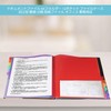 YIYI Document Files A4 Folder 12 Pockets File Case Freestanding