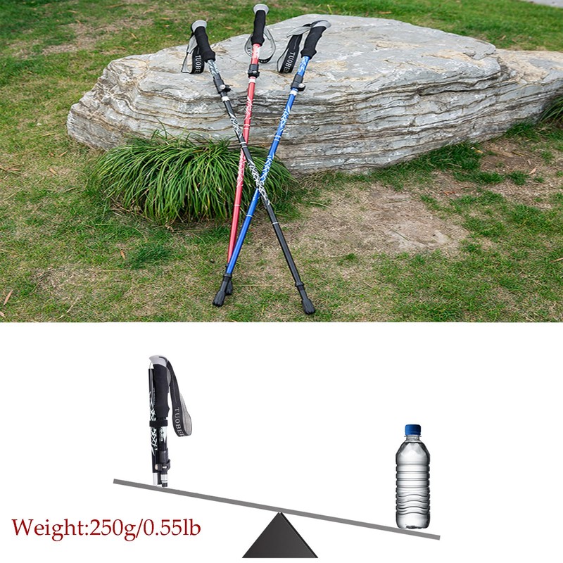 ThreeH 2 Pack Hiking Poles Foldable Trekking Poles Exercise Travel