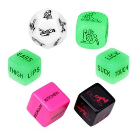 FUNTY Dados románticos para jugar a roles para fiestas de despedida de soltera, regalo novedoso para despedidas de soltera, luna de miel, amante, despedida de soltera, él y ella, asado de novio, recién casados, boda, aniversario, matrimonio