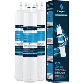 SpiroPure SP-WP300 NSF-Certified Refrigerator Water Filter Compatible Replacement for Filter 3 4396841 EDR3RXD1 Fridge Cartridge 4396710 9030 9083 46-9030 46-9083 (3 Pk)