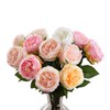 UKELER Artificial Roses 4 Pcs Real Touch Artificial Flowers Champagne