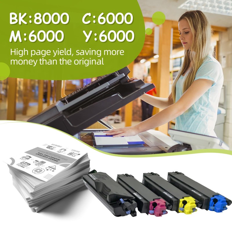 YeaImage TK5272 Compatible with Kyocera Ecosys M6630cidn Toner for Kyocera
