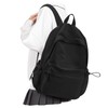 VECAVE School Backpack Black Waterproof Bookbag Casual Lightweight Travel Rucksack
