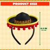 JOYIN 6 PCS Cinco De Mayo Fiesta Fabric and Straw
