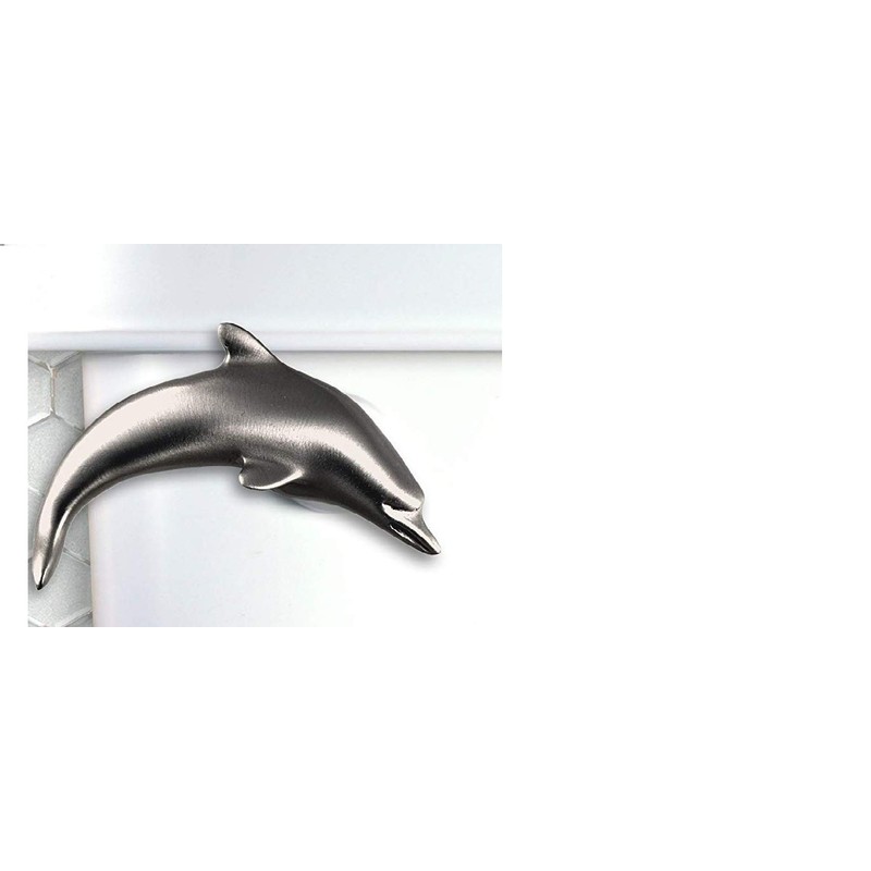 Dolphin Toilet Flush Handle - Front Mount - Satin Pewter