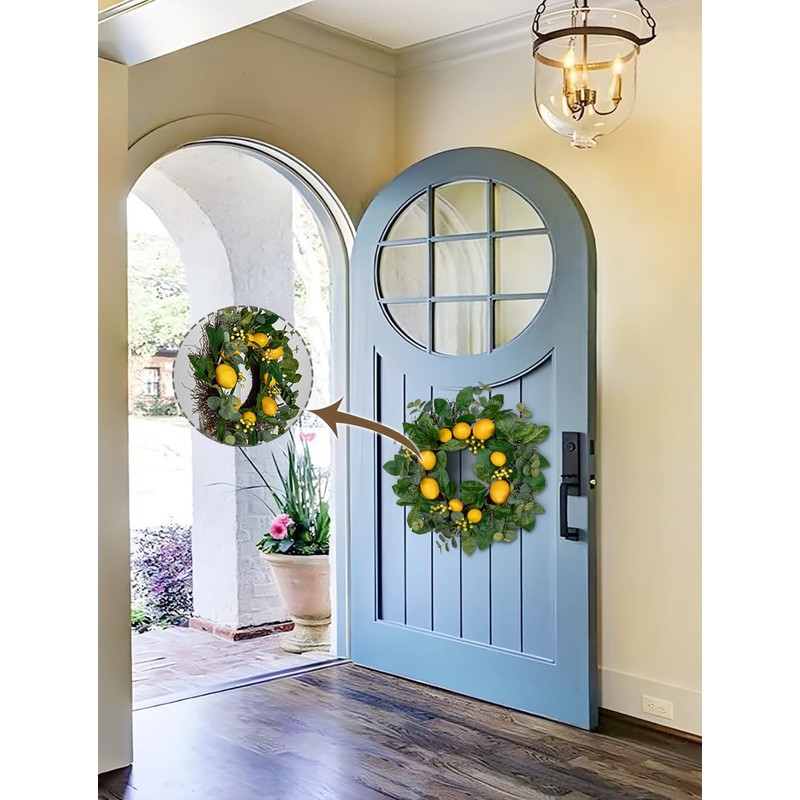 Door Wreath Lemon