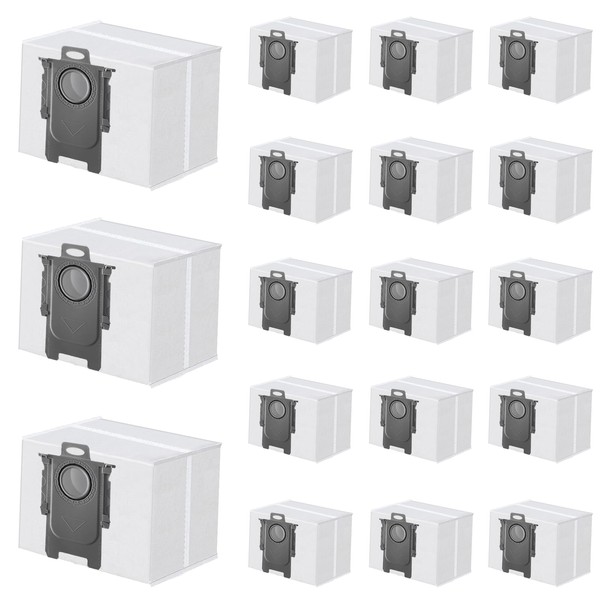 18 Packs Vacuum Dust Bags for Roborock S8 Pro Ultra,