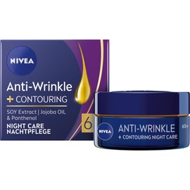 NIVEA Contouring Night Cream AntiWrinkle 65+, 50 ml, Visibly Reduces Fine Lines and Deep Wrinkles in Mature Skin, Improving Contours and Regeneration of Mature Skin