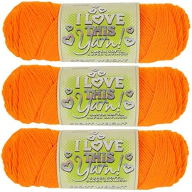I Love This Yarn Light Yarn for Crocheting & Knitting – Soft Yarn Skein – 230 Yards of 100% Acrylic Yarn for Crocheting Blankets, Hats, & More – DIY Handcrafting Accessories