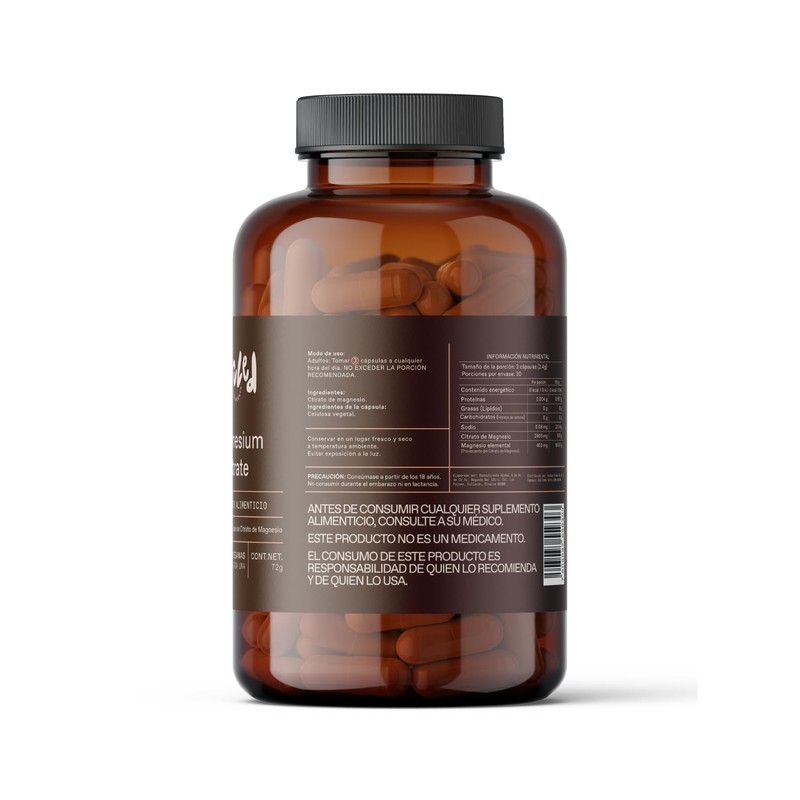 Unruled - Magnesium Citrate | Citrato de Magnesio | 30
