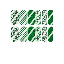 St. Patrick's Day Shamrocks Full Nail Art Decals- Waterslide Nail Decals