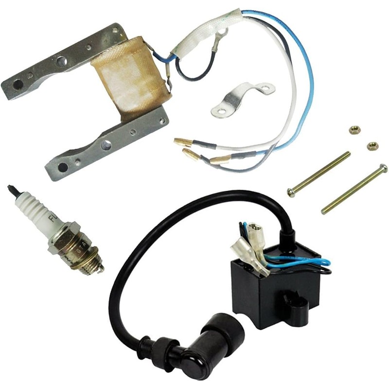 COEFEPIY CDI Ignition Coil Motorized Bicycle Magneto Coil Spark Plug