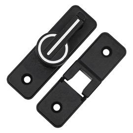 Tiardey Luminous Door Bolt 90 Degree Moving Door Punch-Free Double Sliding Door Lock with Screws for All Interior and Exterior Doors Suitable