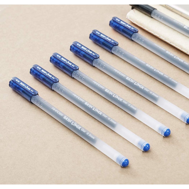 czxwyst 8761 Basic Liner Gel Ink Pens 0.5mm Fine Point