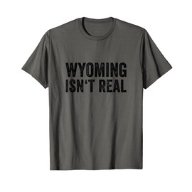 Funny Wyoming Shirt - Wyoming Isn't Real Fun WY T-Shirt