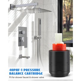 Pressure Balance Cartridge 40PHF-1 Fit for Shower Faucet, Shower Cartridge Replacemen (40mm)