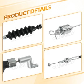 CLUBRALLY Club Car Precedent Gas Golf Cart Governor & Accelerator Throttle Cable Snap in Kawasaki FE290/FE350 2004-2011, OEM#102336001, 102513102