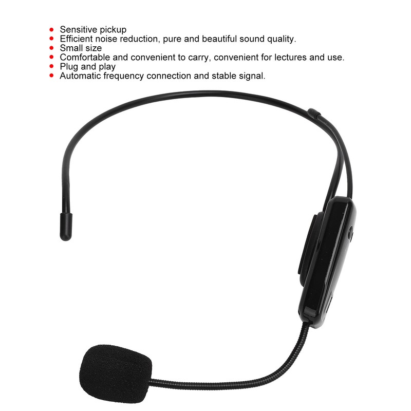 HeadWear Microphone FM Wireless Microphone Mic for Game Live Camera