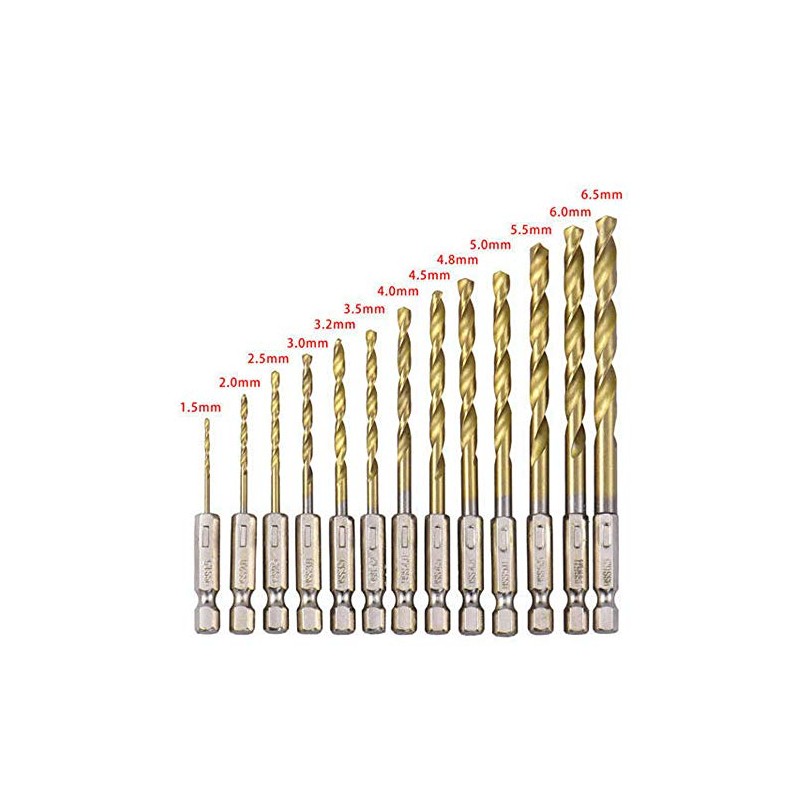 Drill Bit Set 1.5 - 6.5 mm Cordless Screwdriver HSS